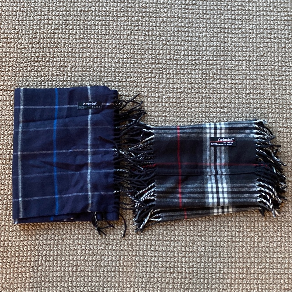 Two Cashmink Scarves Bundle